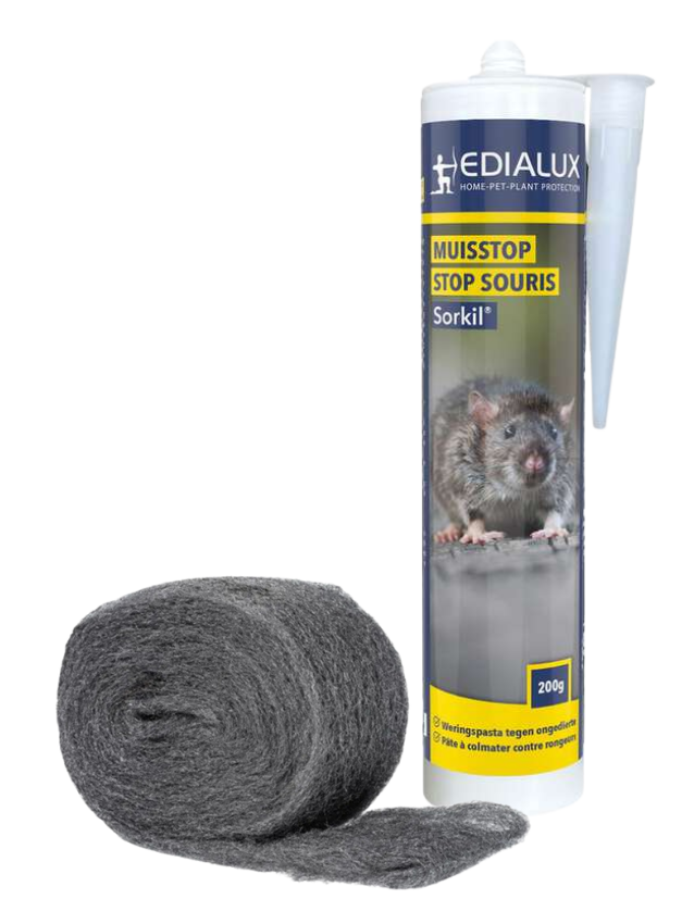 diy muis verjagen kit en staalwol